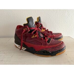 Michael Jordan Men's Son of Mars Sneaker Shoes Red Black Leather Lace Up 12 Nike